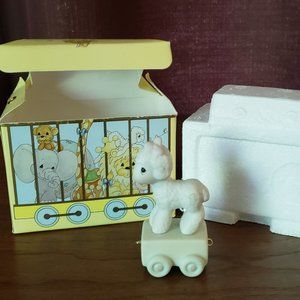 PRECIOUS MOMENTS "HAPPY BIRTHDAY LITTLE LAMB" BY SAMUEL BUTCHER 1985